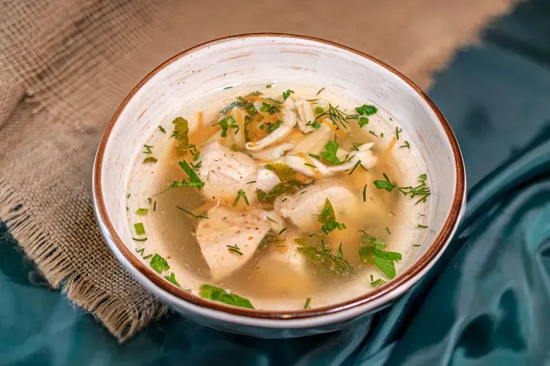 Домашний куринный суп
